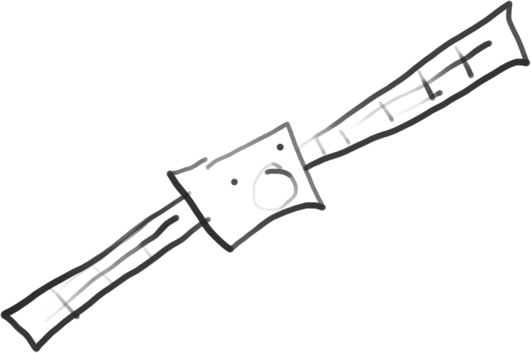 Poorly done satellite drawing